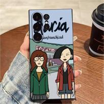 D-Diarrhea Cartoon D-DariaS Phone Case For Samsung S25,S24,S21,S22,S23,S20,Ultra,S26,Plus,Fe,Note,5G Black Cover Samsung S22plus5G