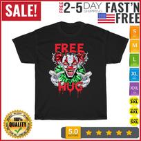 Free Hug Clown Funny Halloween Costume Vintage T Shirt Mens Womens Tees Top Men Women Fashion NEW 3XL
