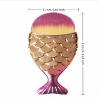 Soft Artificial Fiber Nail Cleaning Brush Gentle Fibers Nail Art Dust Powder Remover Fish Tail Brush Cosmetic Tool auksas