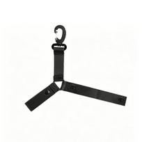 Durable Hanger Cheerleader Poms Holder Lightweight PomPom Carrier Cheer Pom Lanyard  Team Sports 21cm black