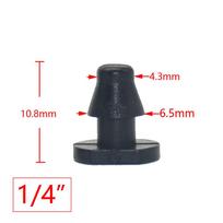 50pcs 1/4'' 1/8'' 6mm Garden Water Connector Elbow End Plug Straight Barb For Garden Hose Irrigation System