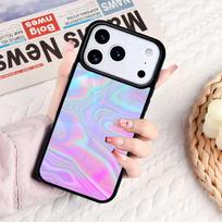 Holographic Trippy Rainbow Phone Case For IPhone 17 16e 15 14 13 12 11 Pro Max Air Mini Soft Protective Cover iPhone 16 Pro Max