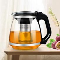 1500Ml Heat Resistant Glass Teapot Infuser Transparent Teapot Cup Puer Oolong Drinkware Home Office Glass Flower Tea Maker juoda