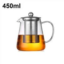 1pc Heat Resistant Borosilicate Glass Teapot with Removable Infuser Teapots to Boil Water for Infusions Kung Fu Teaware