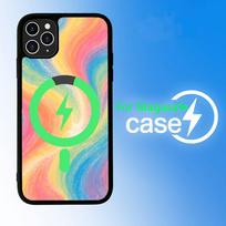 Rainbow Line For IPhone 17 Air 16 E 15 14 13 12 11 Pro Max Plus PC Shock TPU Cover For Magsafe Phone Cover iPhone 16 pro