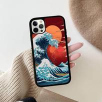Kanagawa Great Wave Anime Phone Case For Iphone 16 15 14 13 12 11 Pro Max Plus Shockproof TPU+PC Hard Case iPhone 14