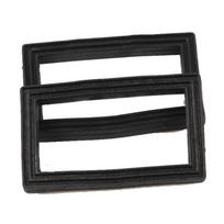 2 Pcs Black 58 X 35mm Rectangular Rubber Overflow Washer For Kitchen Sink Household Kitchen Accessories