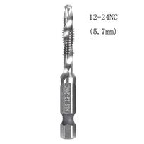 Compound Deburring Drill and Tap Bit Set High Speed Steel Quick Replacement Step Processing Rustproof Suitable for Aluminum