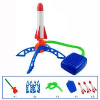 Kids Outdoor Rocket Foot Pump Outdoor Air Pressing Soaring Rocket Suit Jumps Air Powered Rocket Launcher Game Children Toy Gifts balta