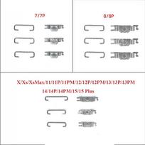 1 rinkinys Įjungimo/išjungimo ir garsumo mygtukai su vidiniu ženklelio laikikliu, skirti iPhone 16 11 12 13 14 15 Pro Max X XR XS 8 Plus, U tipo spyruokliniai kabliukai 12 12p 12pm 12mini gray