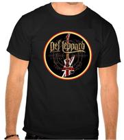 Def Leppard Rock Music Logo Black Unisex T-Shirt S