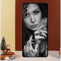 Sexy Tattoo Girl Case For Samsung Galaxy S23 Ultra S24 S22 Note 20 Ultra 10 Plus S8 S9 S10 S20 S21 FE Cover Galaxy S9 Plus