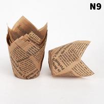 50pcs/sets Tulip Muffin Cupcake Paper Cups Oilproof Cupcakes Liners Baking Cake Box Cake Decorating Diy Tools Muffin Wrap Cases