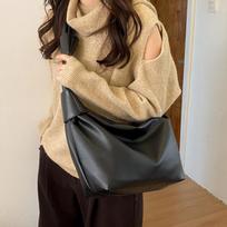 Fashiable Texture PU Leather Women's Messenger Bags Large Capacity Commuting Single Shoulder Bag Simple Daily Casual Handbags (20cm<Max Length<30cm) juoda