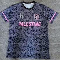3D spausdintas Čilės Palestino komandos marškinėlis 2425 Reta rožinė futbolo komandos marškinėlių vaikams Greitai džiūstanti kvėpuojanti marškinėlių šeimos derinimas S