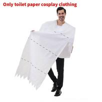 Halloween Couples Toilet Paper Costume With Polyester Fabric For Theatrical Stage Shows