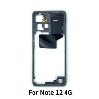 For Redmi Note 12 4G Middle Frame Housing Bezel With Side Button juoda