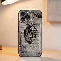 O-Old Newspaper Vintage   Phone Case For iPhone 17,16,15,14,13,12,11 Plus,Pro Max,XS,Soft Silicone Black Cover iPhone12