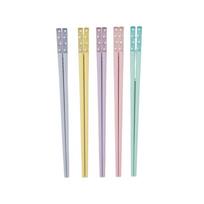 5 pairs Non-Slip Sushi Sticks Fiberglass Japanese Chopsticks Amber Sakura Chopsticks  Noodle 5 pair
