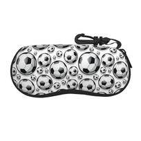 Custom Soccer Football Shell Glasses Case Unisex Travel Eyeglasses Case Sunglasses Protector Box S įvairiaspalvis