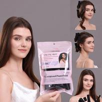 21Pcs Sponge Sleep Hair Curlers With Cap Disposable Elastic Mesh Hairnet Portable Hair Band Roller Beauty Accessories Set