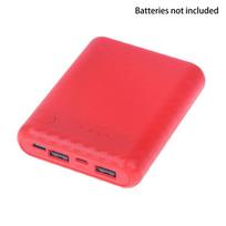 4 Slots 18650 Battery Box Case Diy Power Set Material Mini Solderless Power Supply Housing For Home Go Out And Other Occasions raudona