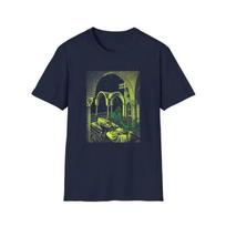 m c escher dream mantis religiosa wood engraving colorized T Shirt S įvairiaspalvis