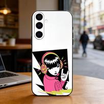 Glaze Tulip Phone Case For Samsung Galaxy A73,A72,A71,A70,A53,A52,A51,Others Soft Black Cover Samsung a22 5g