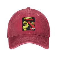 Sunny And Melon Denim Fabric Cap Casual Baseball Caps Adjustable Hat Summer Unisex Baseball Hats One Size