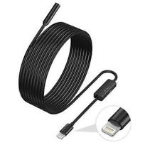 Endoscope for iPhone, Inspection Camera with 7.9mm Lens for iPhone and iPad, 5m Semi-Rigid Cable Borescope IP68 Waterproof