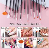 31pcs Drawing Pen Nail Painting Brush Set Liner Brush Dotting Brush Gel Polish Brush  DIY Manicure