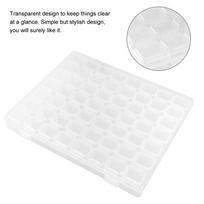 56 Slots Plastic Nail Art Organizer Transparent Appearance Jewelry Container  Nail salon