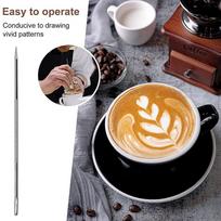 ABBY-5Pcs Coffee Machine Brush With Spoon Coffee Grinder Brush Coffee Machine Group Head Cleaning Metal Blind Bowl