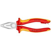 Kombinuotos replės elektrikui 180mm VDE KNIPEX 0306180T