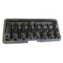 1/2- Prailgintų galvučių smūginių su antgaliais rinkinys (TORX) 8vnt. CL507108