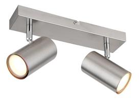 Kryptinis šviestuvas GLOBO Robby, GU10, 2 x 25W, 230V, chromo sp., 260x60x120 mm