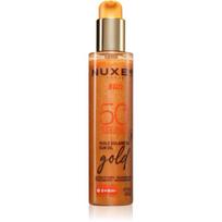 Nuxe Sun Sun Oil Gold SPF 50 apsaugos nuo saulės aliejus veidui ir kūnui su skaistumą suteikiančiu efektu 150 ml