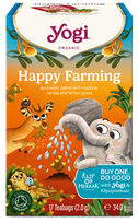 YOGI TEA Happy Farming Organic Bio arbatos maišeliai, 17 vnt.