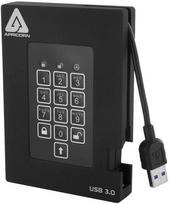 Kietasis diskas Apricorn Aegis Padlock Fortress A25, HDD, 2 TB, juoda sp.
