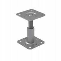 M20 stulpo pagrindas 100x130x3 mm cinkuotas, 100x130x3mm