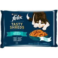 Šlapias kačių maistas Felix, žuvis, 0.08 kg, 4 vnt.
