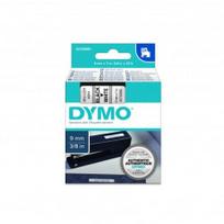 Juostelė DYMO D1 9mmx7m juoda/balta, plastikinė