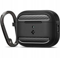 Ausinių dėklas AirPods 3 juodas matinis Spigen Rugged Armor