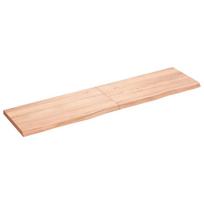 vidaXL Stalviršis, šviesiai rudas, 160x40x(2-4) cm, medienos masyvas