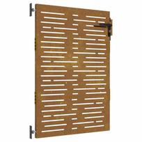 vidaXL Sodo vartai, 85x150 cm, Corten plienas, kvadratinis dizainas