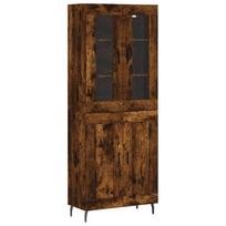 vidaXL Komoda, dūminio ąžuolo spalvos, 69,5x34x180cm, apdirbta mediena