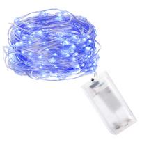 Mikro LED girlianda, mėlyna, Springos CL0003, 10 LED, 0,9 m