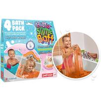 Zimpli Kids Slime Baff Orange & Aqua Glitter 300 g – spalvingas slime vonios žaidimas vaikams, 4 pakuotės
