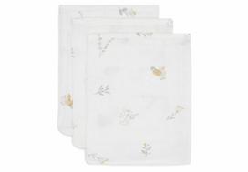 Jollein muslino vystyklai Lovely Birds 3 vnt. 15x20 cm