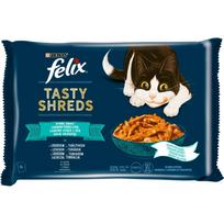 Šlapias kačių maistas Felix, žuvis, 0.08 kg, 4 vnt.